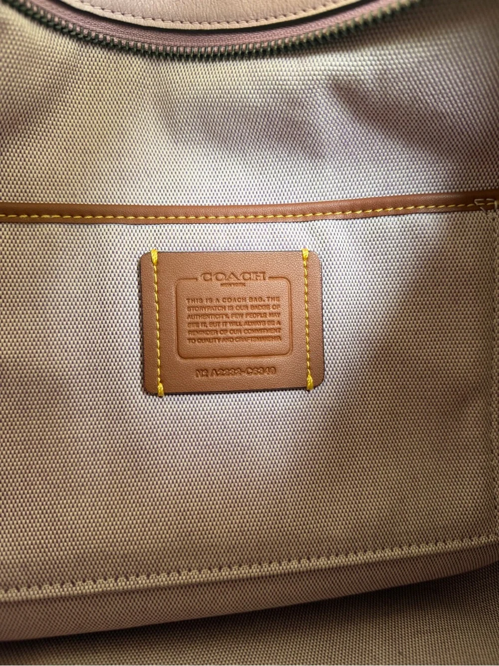 Coach Soft Tabby Hobo Bag Shoulder Crossbody Ice Purple Leather C6340